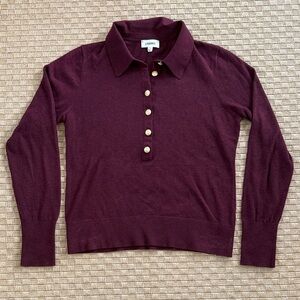 L'Agence Sterling Collared Sweater